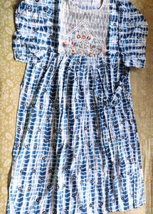 Rayon Naira Frock With Pant
