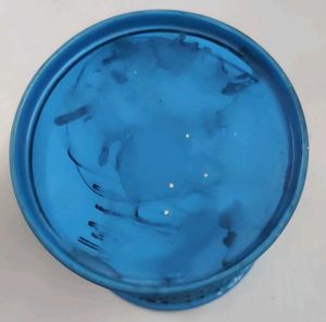 Blue Metal Mesh Desk Organizer