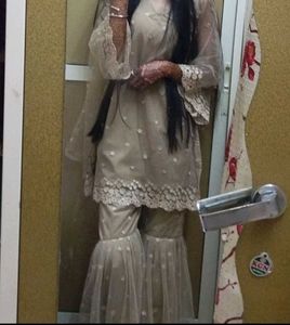 Elegant Pakistani Garara &amp; Kameez