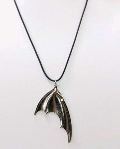 Y2k Grunge Devil Feather Necklace