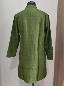 Green Cotton Kurta