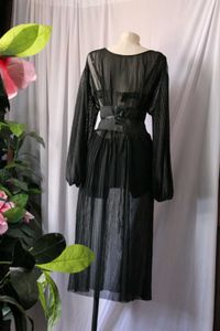 Zara Sheer Black Dress Without Belt