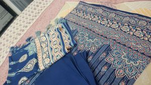 Nevy Blue Pashmina Suit
