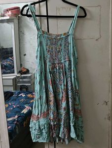 cute blue flowy dress