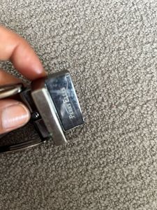 Perry Ellis Belt Buckle – Polished Silver Finish