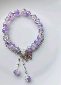 Fancy Purple Bracelet With Royal Butterfly