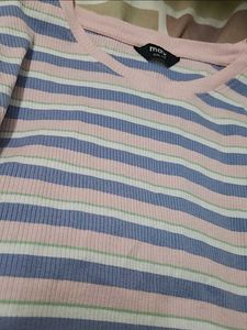 Checked shrug Combo With Max Striped Top