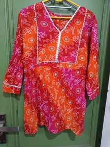 Plus Size Bandhni Kutri