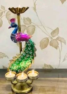 Peacock Candle Holder