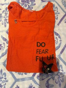 Orange Graphic Tee
