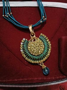 Teal Color Jwellery Set