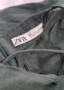 Zara Draped Green Dress