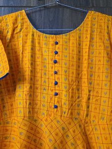 Cotton Weave Anarkali Kurta