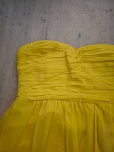 Yellow Midi Tube Dress