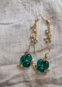 Two Pairs of Hanging Earrings