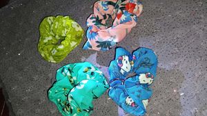 Colorful Handmade Scrunchie Bundle Set 7