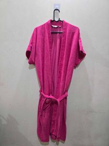 Rose Pink Terry Robe