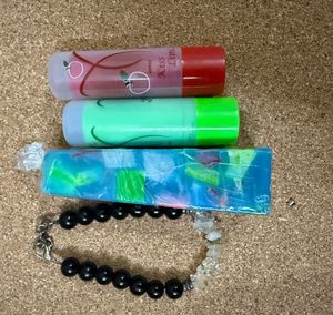 Lip Balm &amp; Bracelet Bundle &amp; Scented Candle