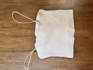 White Ribbed Crop Top