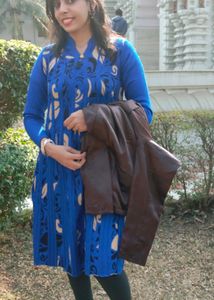Blue Patterned Knit Dress Condition 👍🏻