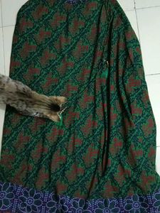 Ethnic Green Skirt &amp; Blouse Set