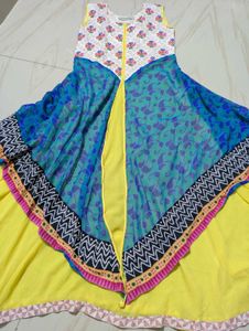 Yellow Party Wear Beautiful Dress