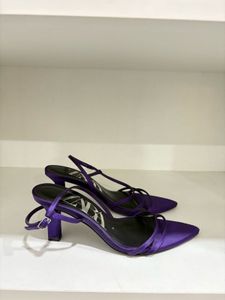 Zara Satin Sling back Heel