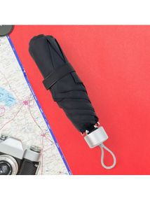 Compact Black Umbrella