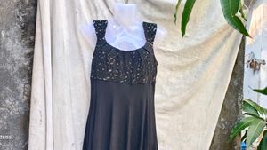 199. Black Sequin Dress