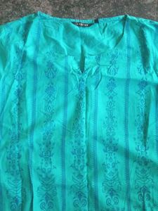 Elegant Rama Green Kurta