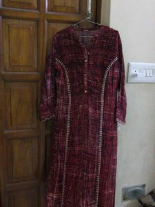 Elegant Red Printed Kurta