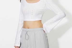 White Cropped Top