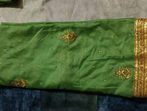 Green Colour Embriodey Work Suit