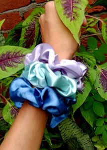 Satin Scrunchie Set - 3 Pack