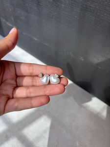 Heart Pearl Earrings