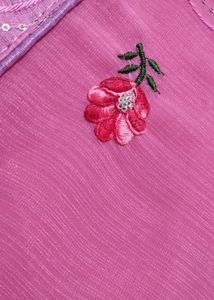 Beautiful Saree In Pink color 💕💕