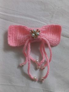 Pink Bow Hair Accessory
