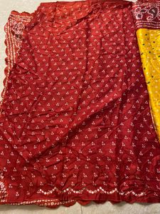 💥Bandhani Saree💥( Totally new crushed type )