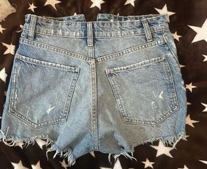 Zara Distressed Denim Shorts
