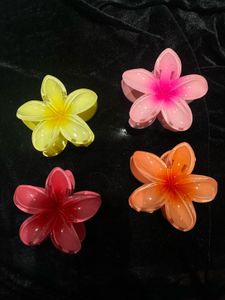 Flower Hair Claw Clips