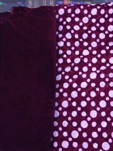 Beautiful Maroon Velvet Suit Without Stole