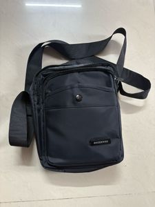Men's Black Shoulder Bag