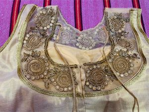 BRAND NEW PADDED GOLDEN BLOUSE(SLEEVES IN