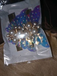 Pearl & Crystal Hair Clip