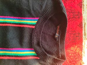 Striped Tassel Sweater