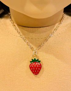 Dainty Strawberry Necklace 🍓