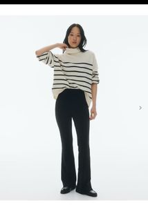 h&amp;m Stylish Black Flare Leg Pants
