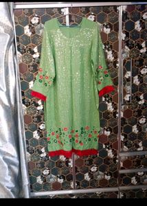 😍Beautiful Sequence Work Embroidered Kurti🥰