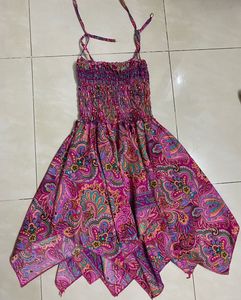 Girls Colorful Beach Frock (6-8)
