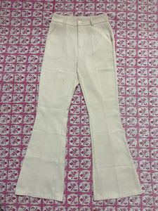 Flared Beige Pants